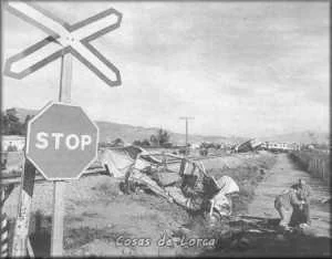 ESTADO EN EL QUE QUEDO LA FURGONETA ARROLLADA POR EL TREN EN 2001