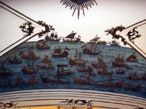 PINTURA MURAL BATALLA LEPANTO
