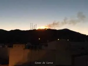 INCENDIO ZONA CASTILLO LORCA
