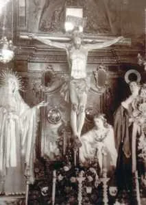 Cristo de la Misericordia (Destruido). Formaba parte de un 'Calvario' junto a obras documentadas de Salzillo. 