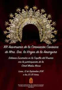 CARTEL ANUNCIADOR ANIVERSARIO CORONACION