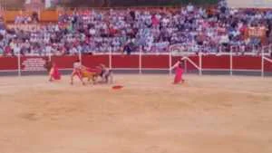 SUSTO DE PACO UREÑA EN LA PLAZA DE LORCA