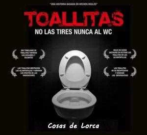 NO TIRES TOALLITAS AL WC
