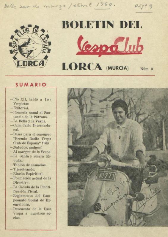COSAS DE LORCA - CLUB DE LA VESPA