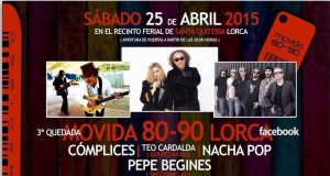 ESTA NOCHE – 25 de Abril – Tercera Quedada MOVIDA 8090 LORCA