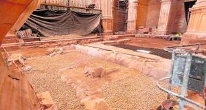 Descubren bajo San Patricio los restos de la antigua iglesia de San Jorge