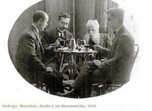 RODRIGO MENCHON ALEDO Y UN AMIGO 1914