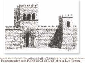Reconstrucción de la Puerta de Gil de Ricla, dibujo de Luis tornero