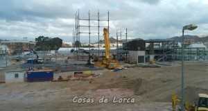 La construcción del Pabellón de Congresos y auditorio completa las fases de movimiento de tierras, cimentación y estructura, y finalizará la primera fase el 31 de diciembre.