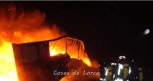 Mueren 130 animales al incendiarse una nave en Lorca