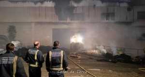 INCENDIADA UNA CONOCIDA FABRICA DE CURTIDOS DE LORCA