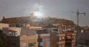 El pintor lorquino Salvador Caro expone sus últimas obras en el Huerto Ruano