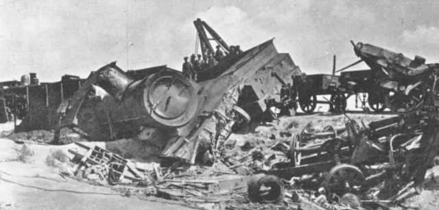 ACCIDENTE FERROVIARIO AGUILAS PULPI LORCA 1927