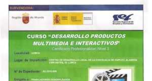 Formación: Desarrollo productos multimedia e interactivos (Subvencionado por el SEF)
