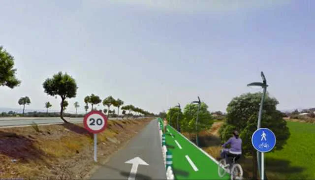 CARRIL BICI Y PASILLO VERDE RONDA SUR HASTA PARQUE ALMENARA