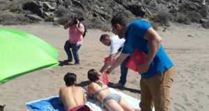Presentan desde las Playas de Puntas de Calnegre, la campaña »Disfruta de un baño seguro»