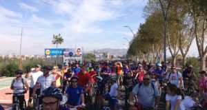 Mas de 1800 personas participaron en el ciclo paseo del día del Pilar