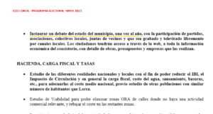 Más grupos políticos proponen un debate anual del estado del municipio