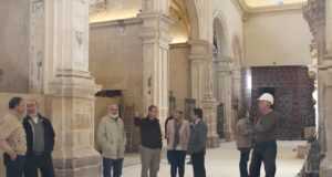 El Alcalde de Lorca y la Consejera de Cultura visitan las obras de restauración de la Colegiata de San Patricio de Lorca, que finalizarán en el primer trimestre de 2017.