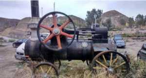 Proponen instalar una vieja ‘locomóvil’ en la rotonda de San Diego.