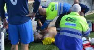 Fallece un futbolista amateur de infarto en un partido de fútbol en Cartagena.