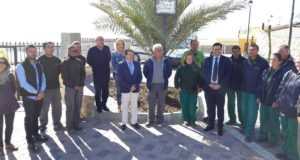 Una quincena de parados lorquinos del Programa Mixto de Empleo y Formación »Las Alamedas» se forman en el sector de la construcción rehabilitando la plaza de San Juan.