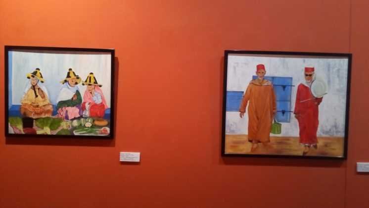 La exposición 'Luz y color de Marruecos' de Guillermina Sanchez Oró fué inaugurada ayer en el Huerto Ruano. 19