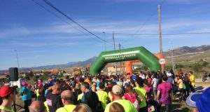 Exito de la ruta solidaria contra el cáncer infantil organizada en la pedanía de la Paca.