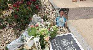 Homenaje al ciclista lorquino Manuel Torres, fallecido en Puerto Lumbreras el pasado año.