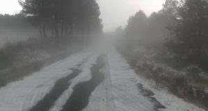 La tormenta de granizo daña unas 20.000 toneladas de frutos en las pedanias altas de Lorca.