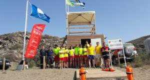 El Alcalde de Lorca, Fulgencio Gil, anima a conocer el litoral lorquino y destaca la eficacia del dispositivo establecido en la costa durante todo el verano.