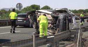 Fallece una mujer en un accidente de tráfico en la A7 a la altura de Puerto Lumbreras.