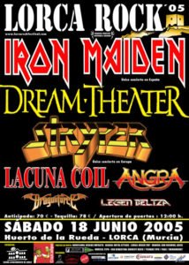 El lorquino Marcos Rubio organizador del concierto de Iron Maiden en Madrid, aspira a ver una calle con el nombre del grupo en Lorca. 11