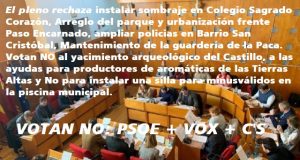PSOE, C’s y VOX tumban la modificación presupuestaria presentada por IU en Lorca