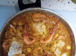 Posiblemente el mejor arroz con bacalao y mariscos del Mundo