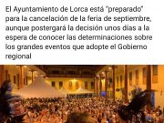 PLAN B CULTURAL PARA REVIVIR LORCA TRAS EL COVID-19.