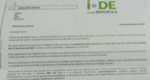 El PP denuncia que medio centenar de familias de Almendricos reciben un aviso de corte de suministro eléctrico y baja de sus contratos
