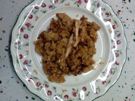Hoy comemos arroz con verduras y pavo lorquino