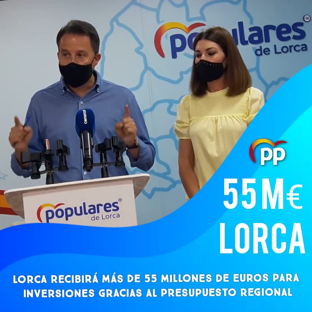 Lorca recibirá más de 55 millones de euros para inversiones gracias al presupuesto regionalLorca recibirá más de 55 millones de euros para inversiones gracias al presupuesto regional 21