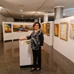 Inaugurada la exposición de pintura de Antonia Moya en el centro cultural 5