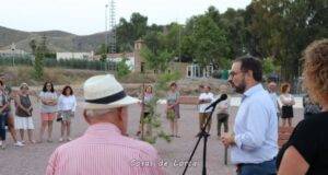 El alcalde de Lorca inaugura la nueva gran zona de ocio de La Campana que incluye un parque infantil, una pista multiusos y barbacoas
