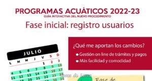 La Concejalía de Deportes de Lorca facilita la accesibilidad a los programas acuáticos municipales gracias a la simplificación del procedimiento de inscripción