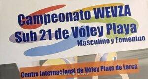 Parejas de Francia, Portugal, Bélgica, Alemania y España se disputan en Lorca el campeonato WEVZA SUB21 de vóley playa