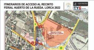 El Ayuntamiento de Lorca y la UTE constructora del Tramo III acondicionan los accesos al Huerto de la Rueda para garantizar la mayor normalidad de la celebración de la Feria y Fiestas 2022