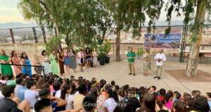 El alcalde de Lorca da la bienvenida a los alumnos y alumnas del colegio Casa del Niño en el inicio del nuevo curso escolar