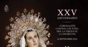 La salida extraordinaria de la Virgen de la Amargura marca el inicio de los actos para conmemorar el XXV aniversario de su Coronación Canónica