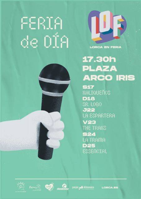 Vuelve la Feria de Día al casco histórico de Lorca con 24 conciertos que se desarrollarán en las plazas de España, Calderón y Arcoiris y la Glorieta de San Vicente 21
