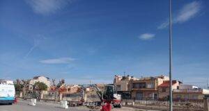 Las obras del tramo 3 de la ronda central avanzan a buen ritmo, están ejecutadas ya al 40 por ciento y continúan, hoy, con el trasplante de los árboles de la calle Poeta para Vico
