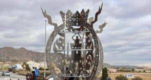 Un gran escudo de la ciudad de cinco metros de altura presidirá la entrada a Lorca por la zona de Carraclaca