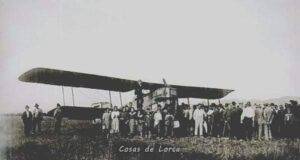 216.PRIMER AVIÓN QUE PISÓ LORCA. Antonio Valero de Torres